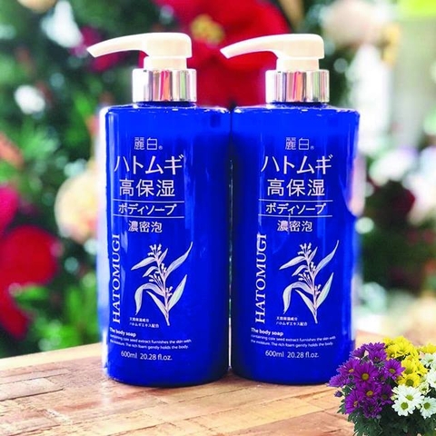 Sữa Tắm Dưỡng Ẩm Sâu Và Làm Sáng Da Hatomugi Nhật Bản 600ml