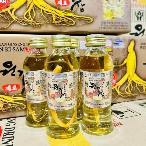 Nước sâm có củ Won Ki Sam không đường 120ml x 10 chai