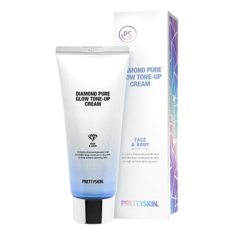 [Chính Hãng] Kem Dưỡng Trắng Da Kim Cương PRETTY SKIN Hàn Quốc Diamond Pure Glow Tone Up Cream 100ml