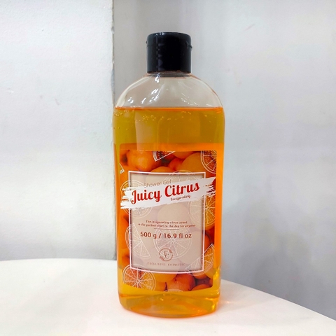 Combo Trắng Sáng Sạch Sâu Cho Body - Sữa Tắm Hương Trái Cây Exclusive Cosmetics 500g Và Tẩy Tế Bào Chết Quế Hồi 380g