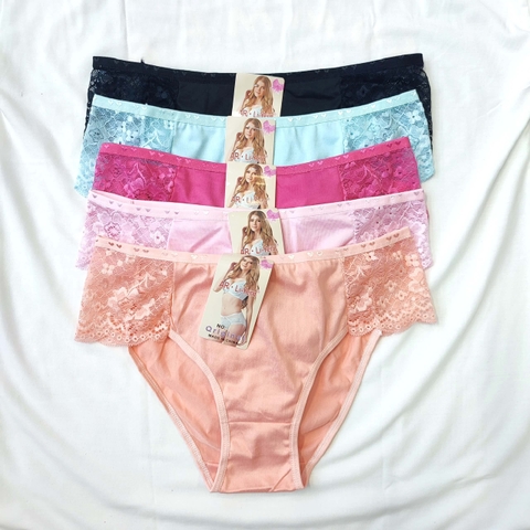 [Mã S08] Quần lót phối ren nữ cao cấp sexy thoáng mát freesize dưới 65kg giao màu ngẫu nhiên