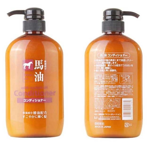 Dầu Xả Kumano Giảm Hư Tổn Chiết Xuất Từ Dầu Ngựa 600ml Cosme Station Horse Oil Conditioner