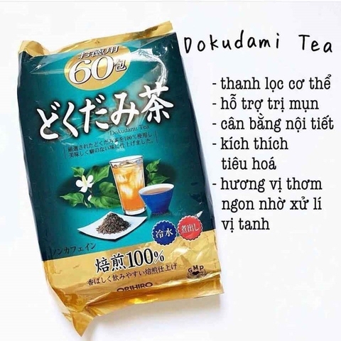Combo 1 Gói Trà Thanh Lọc Cơ Thể Giảm Cân Giảm Mỡ Bụng + 1 Hộp 8 vỉ nhuận tràng Nhật Bản