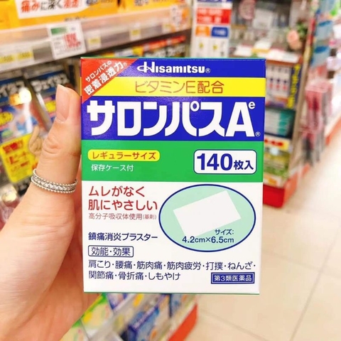 Miếng Dán Salonpas Nhật Bản Hộp 140 miếng