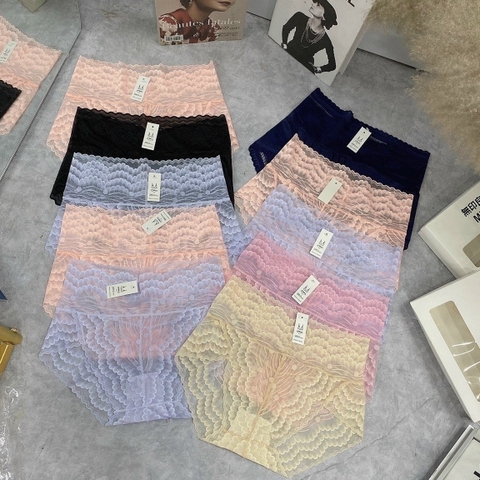 [Mã S13] Combo 5 Quần Lót Nữ Ren Cạp Cao - Quần Lót Đẹp Xuyên Thấu Sexy Mỏng Mát - GIAO MÀU NGẪU NHIÊN - Che Tên Sản Phẩm