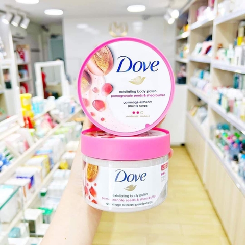 Tẩy Da Chết Toàn Thân DOVE Exfoliating Body Polish 298g Bản Mỹ - Lựu Đỏ