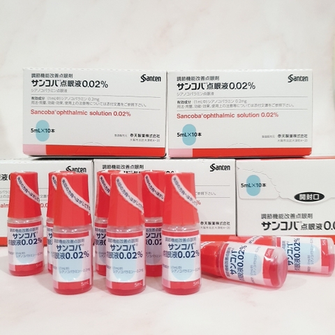 Nhỏ Mắt Chống Cận Thị Sancoba 0.02% 5ml Nội Địa Nhật Bản