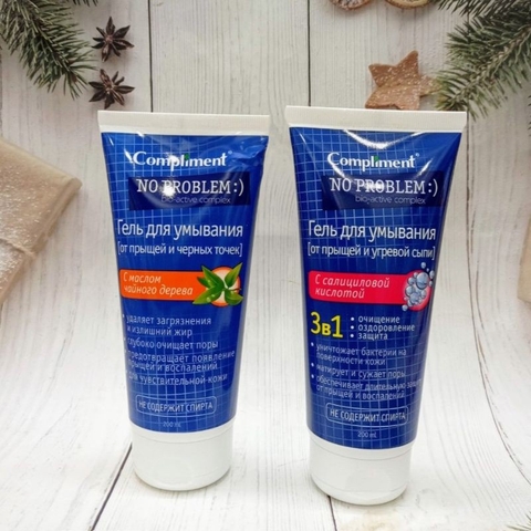 Sữa rửa mặt NO PROBLEM Compliment chứa Salicylic Acid, Tea Tree 200ml