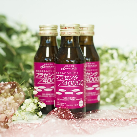 Nước Uống Tinh Chất Nhau Thai Dr Placen Collagen Plan Do See Placenta DP 40000 100ml x 10 Lọ Nhật Bản