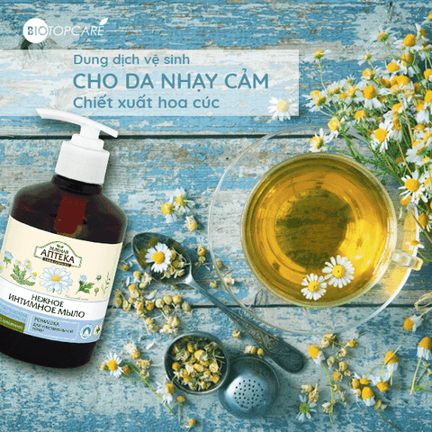 Dung Dịch Vệ Sinh Phụ Nữ Làm Dịu Da, Ngăn Ngừa Vi Khuẩn, Cân Bằng Độ pH Vùng Kín Zelenaya Apteka 370ml