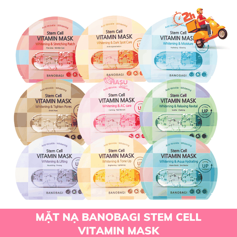 Mặt Nạ Dưỡng Sáng Da, Dưỡng Ẩm, Nâng Cơ, Làm Dịu Và Phục Hồi Da Banobagi Stem Cell Vitamin Mask