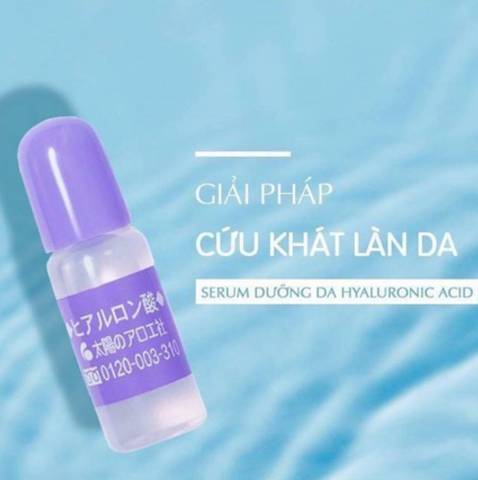 Serum Cấp Nước Hyaluronic Acid (HA) Taiyou No Aloe Nhật Bản 10ml - Giúp Da Căng Mọng
