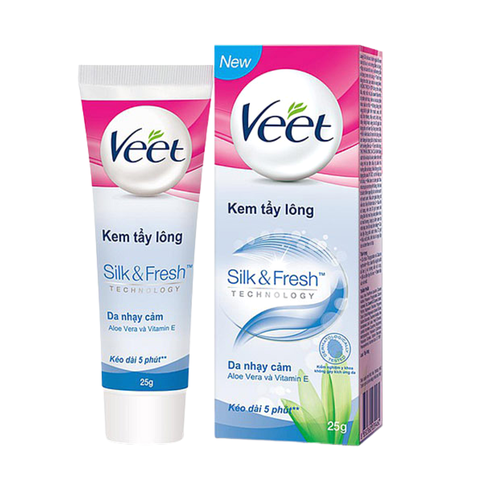 Kem Tẩy Lông Cho Da Nhạy Cảm Veet Silk Fresh 25g/50g