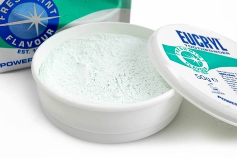 Combo BỘT + KEM đánh tẩy trắng răng Eucryl Anh Quốc