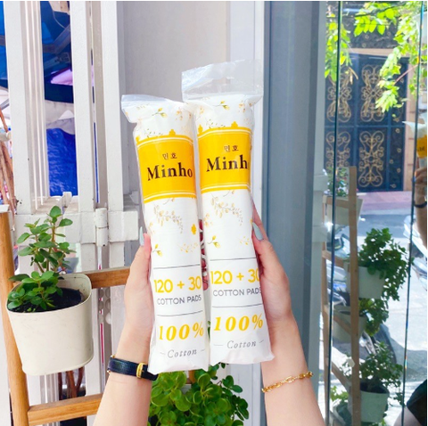 Bông Tẩy Trang Minho 150 Miếng/230 Miếng Hàng Chính Hãng