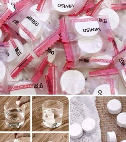 Combo 5 Mặt Nạ Nén MINISO Dạng Viên