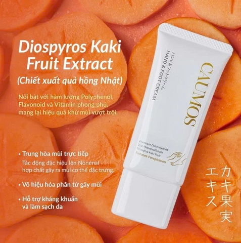 Kem Khử Mùi Hôi Chân Tay Caumos Hand & Foot Cream Giúp Khô Thoáng Giảm Tiết Mồ Hôi