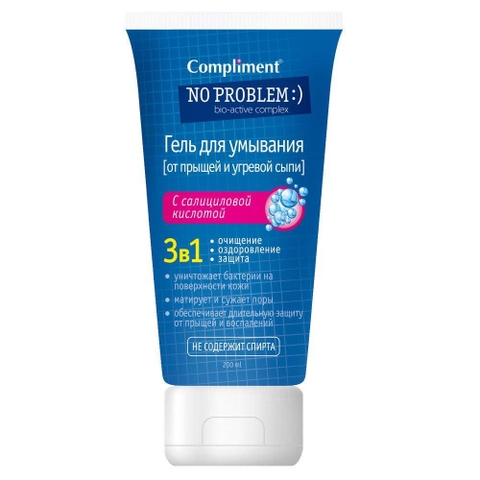 Sữa rửa mặt NO PROBLEM Compliment chứa Salicylic Acid, Tea Tree 200ml