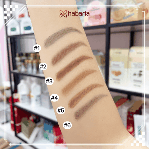 Chì Kẻ Mày Hai Đầu Không Lem Lâu Trôi Habaria Pro Eyebrown Pencil 0.3g