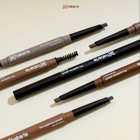 Chì Kẻ Mày Hai Đầu Không Lem Lâu Trôi Habaria Pro Eyebrown Pencil 0.3g