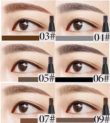 Chì Xé Kẻ Mày Haozhuang Phẩy Sợi Sắc Nét Chuyên Dùng Cho Makeup Trang Điểm Eyebrow Pencil 4.5g