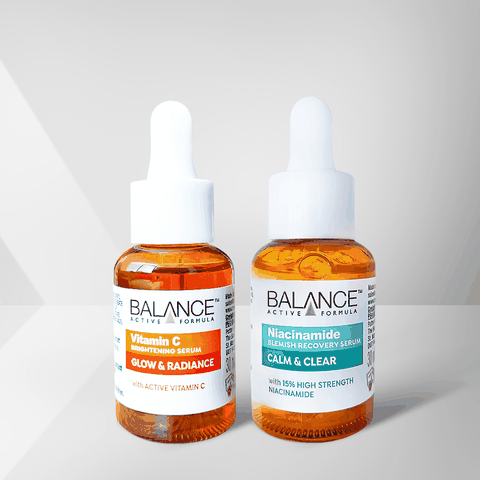 Combo serum ngừa mụn, giảm thâm và làm sáng da Balance Vitamin C và Niacinamide Serum 30ml/chai