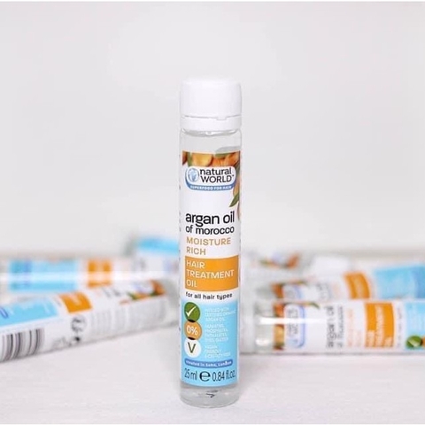 Dầu dưỡng tóc Argan oil of Morocco NATURAL WORLD 25ml - Chính Hãng