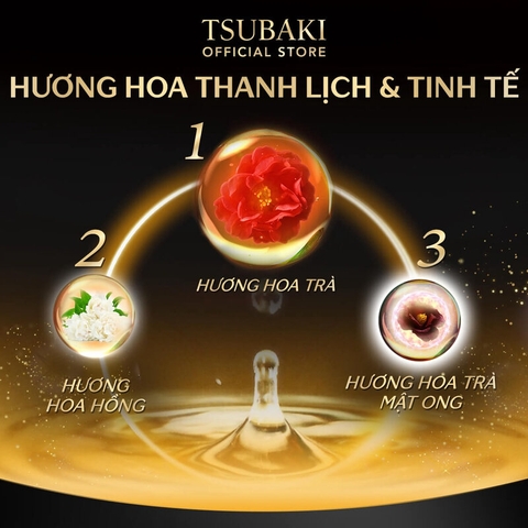 Bộ Ba Gội Xả Tsubaki Premium EX Intensive Repair 490ml (Đen) & Mặt Nạ Tóc Phục Hồi Hư Tổn Tsubaki 180g