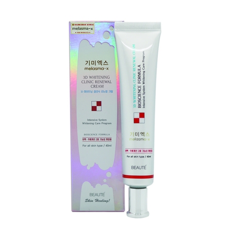 Kem Ngừa Nám Và Tàn Nhang Melasma-x 3D Whitening Clinic Renewal 40ml
