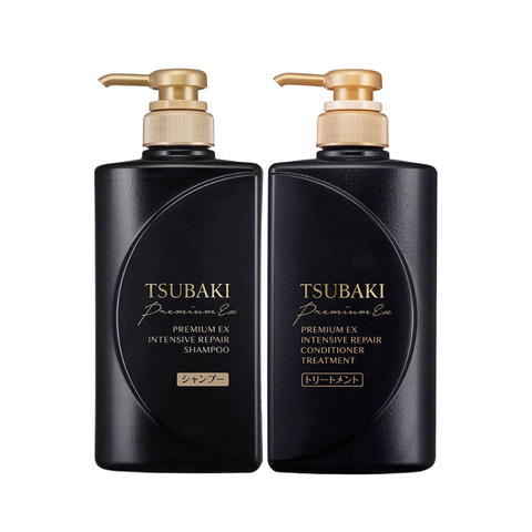 Dầu gội xả Phục hồi hư tổn nặng & giảm gãy rụng - Công nghệ Ion Tsubaki Premium EX Intensive Repair 490ml
