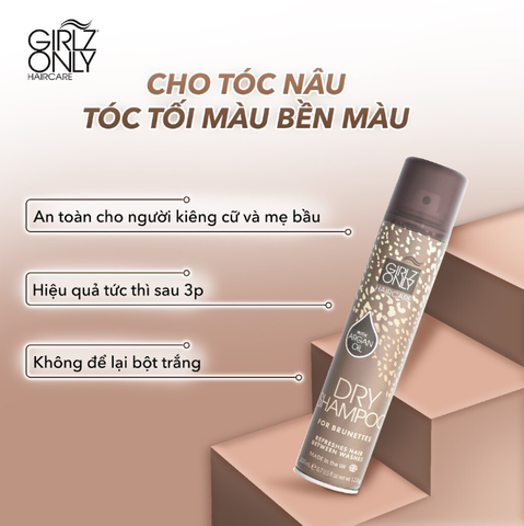 Dầu Gội Khô Girlz Only Dry Shampoo 200ml