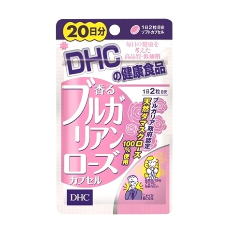 Viên Uống DHC Hoa Hồng Làm Thơm Cơ Thể 30 Ngày 60 Viên Bulgarian Rose Capsule 30-Day Supply