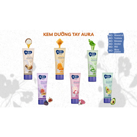 Kem Dưỡng Da Tay Aura Làm Mềm Da Tay Chân Giảm Nứt Nẻ Aura Beauty Cream Nga 75g