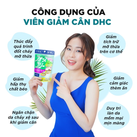Viên uống Giảm cân bổ sung Dầu dừa DHC FORSKOHLII 30 ngày (60 viên)