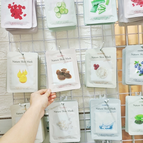 Mặt Nạ Dưỡng Da Trắng Sáng, Chống Lão Hóa, Ngăn Ngừa Mụn Foodaholic Natural Skin Mask Hàn Quốc 23ml
