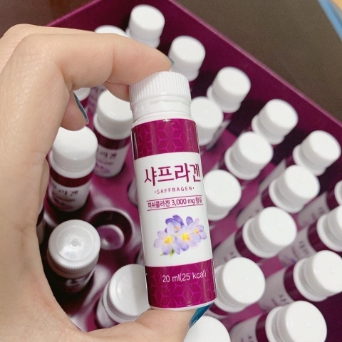 [Liệu Trình 30 Ngày Đẹp Da] Nước Uống Bổ Sung Collagen Nhụy Hoa Nghệ Tây (Saffron) Saffragen 30 Lọ x 20ml Chính Hãng