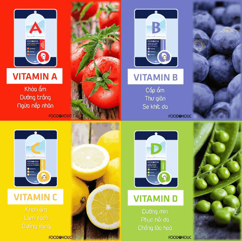 Mặt Nạ Giấy Foodaholic Essential Mask Cung Cấp VItamin Và Dưỡng Chất Cho Da, Chăm Sóc Da Toàn Diện 23g Hàn Quốc