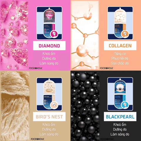 Combo 10 Miếng Mặt Nạ Foodaholic Essential Mask Cung Cấp Vitamin, Dưỡng Chất Cho Da, Chăm Sóc Da Toàn Diện 23g Hàn Quốc