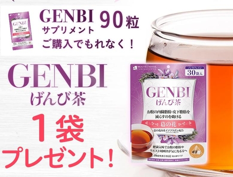 Viên Uống Giảm Cân, Mỡ Bụng, Vòng Eo GENBI 30 Ngày 90 Viên Nhật Bản