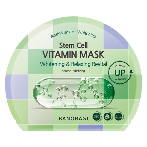 Mặt Nạ Dưỡng Sáng Da, Dưỡng Ẩm, Nâng Cơ, Làm Dịu Và Phục Hồi Da Banobagi Stem Cell Vitamin Mask