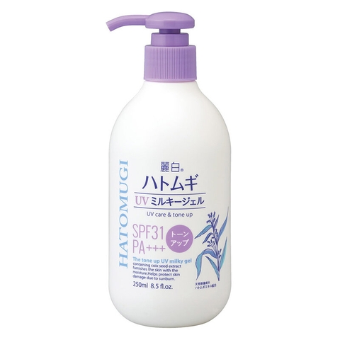 Sữa Dưỡng Thể Hatomugi Nâng Tông Da, Chống Nắng 250ml UV Care & Tone Up SPF31 PA+++