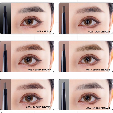 Chì Kẻ Mày Hai Đầu Không Lem Lâu Trôi Habaria Pro Eyebrown Pencil 0.3g