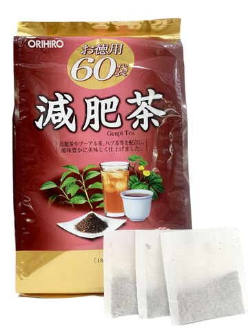 Trà Giảm Mỡ Bụng Orihiro Genpi Nhật Bản 60 Gói