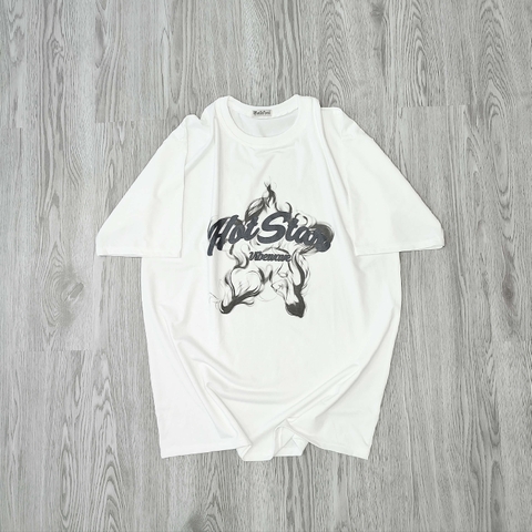 MS018 Áo Thun Unisex Nam Nữ, Áo Thun Form Rộng Thời Trang In Hình HOT STAR Dễ Thương Freesize