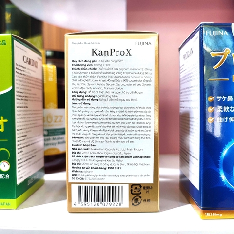 Viên Uống Hỗ Trợ Giải Độc Gan KanProX FUJINA 60 Viên