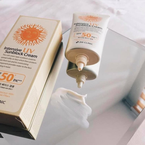 Kem Chống Nắng 3W Clinic Dành Cho Mọi Loại Da SPF50+ PA+++ 70ml Hàn Quốc