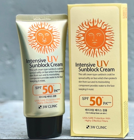 Kem Chống Nắng 3W Clinic Dành Cho Mọi Loại Da SPF50+ PA+++ 70ml Hàn Quốc