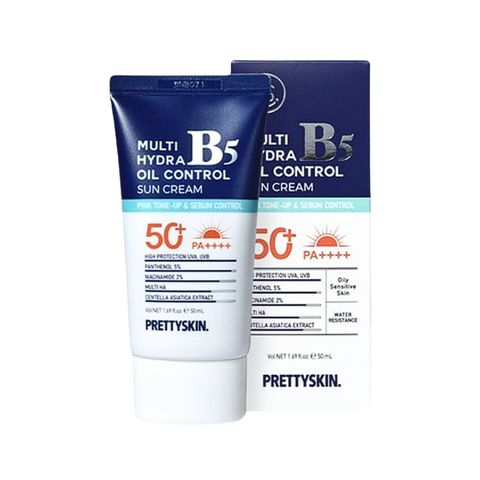 Kem Chống Nắng Pretty Skin Multi Hydra B5 Oil Control Sun Cream SPF 50+/PA++++ - Phục Hồi Dưỡng Trắng Dành Cho Da Dầu