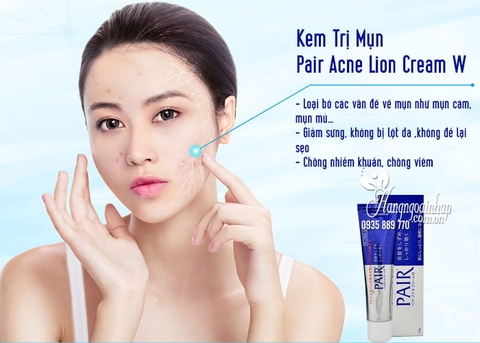 Kem Trị Mụn Pair Acne Lion Cream W 24g Nhật Bản
