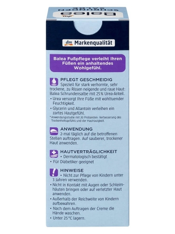Kem Dưỡng Da Chân Và Giảm Nứt Gót Chân Balea Schrundensalbe 50ml Nội Địa Đức